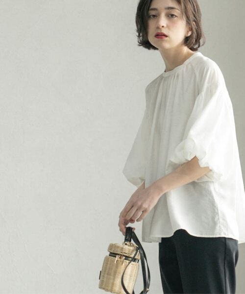 OPAQUE.CLIP / オペーク ドット クリップ シャツ・ブラウス | バルーンスリーブブラウス【洗濯機洗い可】 | 詳細8
