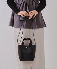 OPAQUE.CLIP / オペーク ドット クリップ ショルダーバッグ | 【長さ調整可能】シュリンク合皮コンビミニショルダーバッグ