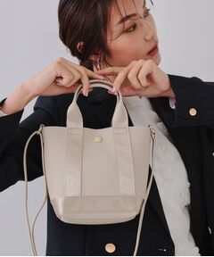 OPAQUE.CLIP / オペーク ドット クリップ ショルダーバッグ | 【長さ調整可能】シュリンク合皮コンビミニショルダーバッグ