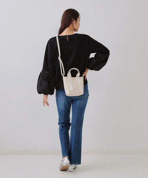 OPAQUE.CLIP / オペーク ドット クリップ ショルダーバッグ | 【長さ調整可能】シュリンク合皮コンビミニショルダーバッグ | 詳細2