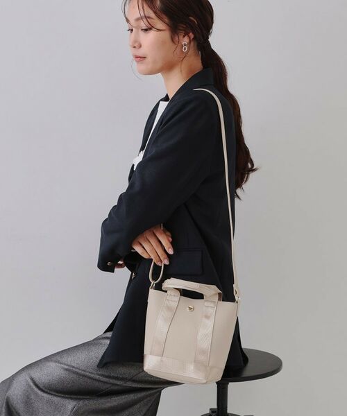 OPAQUE.CLIP / オペーク ドット クリップ ショルダーバッグ | 【長さ調整可能】シュリンク合皮コンビミニショルダーバッグ | 詳細5