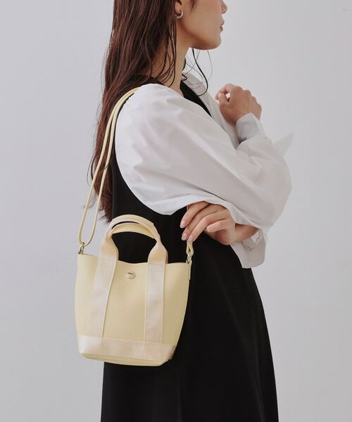 OPAQUE.CLIP / オペーク ドット クリップ ショルダーバッグ | 【長さ調整可能】シュリンク合皮コンビミニショルダーバッグ | 詳細7