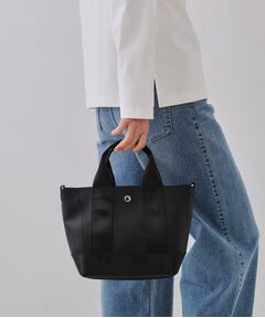 OPAQUE.CLIP / オペーク ドット クリップ ショルダーバッグ | 【2WAY】シュリンク合皮コンビミドルショルダーバッグ