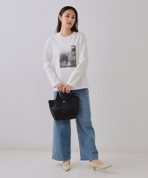 OPAQUE.CLIP / オペーク ドット クリップ ショルダーバッグ | 【2WAY】シュリンク合皮コンビミドルショルダーバッグ | 詳細4