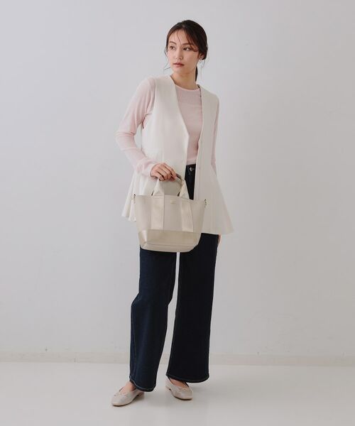 OPAQUE.CLIP / オペーク ドット クリップ ショルダーバッグ | 【2WAY】シュリンク合皮コンビミドルショルダーバッグ | 詳細7