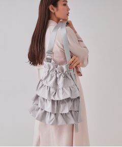 OPAQUE.CLIP / オペーク ドット クリップ ショルダーバッグ | 【長さ調整可能】ドロストリボンフリルティアードショルダーバッグ