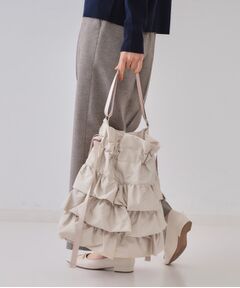 OPAQUE.CLIP / オペーク ドット クリップ ショルダーバッグ | 【長さ調整可能】ドロストリボンフリルティアードショルダーバッグ