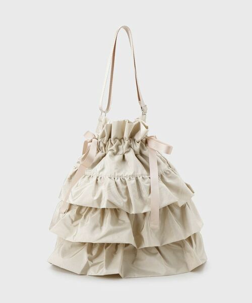 OPAQUE.CLIP / オペーク ドット クリップ ショルダーバッグ | 【長さ調整可能】ドロストリボンフリルティアードショルダーバッグ | 詳細11