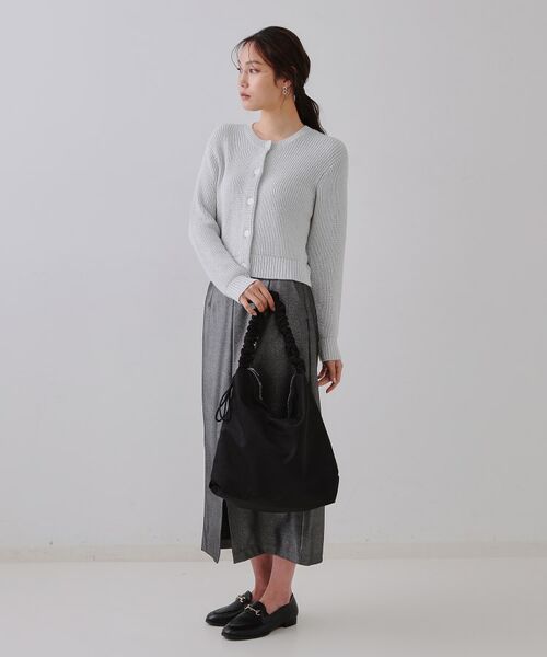 OPAQUE.CLIP / オペーク ドット クリップ ショルダーバッグ | 【2WAY／A4サイズ対応】ドロストギャザーフリルハンドルワンショルダーバッグ | 詳細2