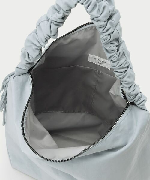 OPAQUE.CLIP / オペーク ドット クリップ ショルダーバッグ | 【2WAY／A4サイズ対応】ドロストギャザーフリルハンドルワンショルダーバッグ | 詳細20