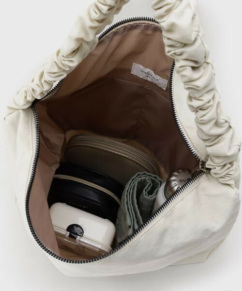 OPAQUE.CLIP / オペーク ドット クリップ ショルダーバッグ | 【2WAY／A4サイズ対応】ドロストギャザーフリルハンドルワンショルダーバッグ | 詳細22