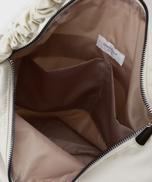 OPAQUE.CLIP / オペーク ドット クリップ ショルダーバッグ | 【2WAY／A4サイズ対応】ドロストギャザーフリルハンドルワンショルダーバッグ | 詳細23