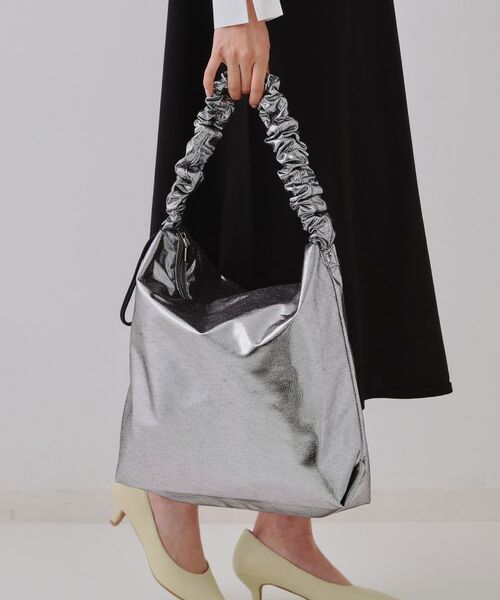 OPAQUE.CLIP / オペーク ドット クリップ ショルダーバッグ | 【2WAY／A4サイズ対応】ドロストギャザーフリルハンドルワンショルダーバッグ | 詳細9