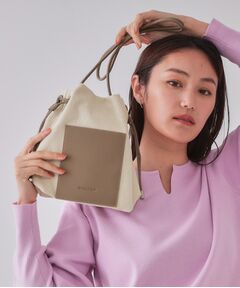 OPAQUE.CLIP / オペーク ドット クリップ ショルダーバッグ | 【長さ調整可能】巾着ドロストーリングミニショルダーバッグ