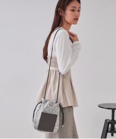 OPAQUE.CLIP / オペーク ドット クリップ ショルダーバッグ | 【長さ調整可能】巾着ドロストーリングミニショルダーバッグ