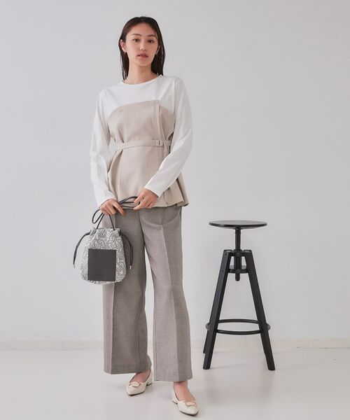 OPAQUE.CLIP / オペーク ドット クリップ ショルダーバッグ | 【長さ調整可能】巾着ドロストーリングミニショルダーバッグ | 詳細3