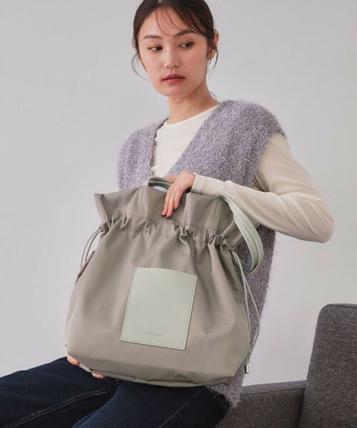 OPAQUE.CLIP / オペーク ドット クリップ トートバッグ | 【A4サイズ対応】巾着ドロストーリングトートバッグ | 詳細3