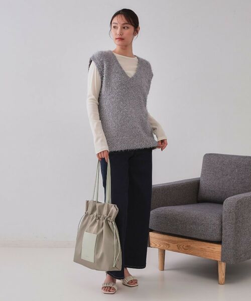 OPAQUE.CLIP / オペーク ドット クリップ トートバッグ | 【A4サイズ対応】巾着ドロストーリングトートバッグ | 詳細4