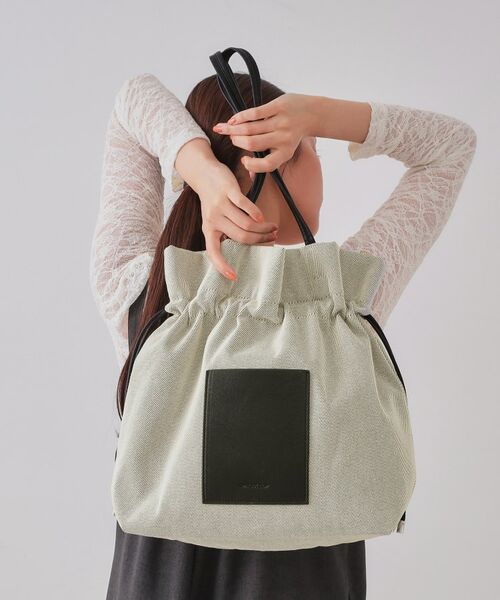 OPAQUE.CLIP / オペーク ドット クリップ トートバッグ | 【A4サイズ対応】巾着ドロストーリングトートバッグ | 詳細5