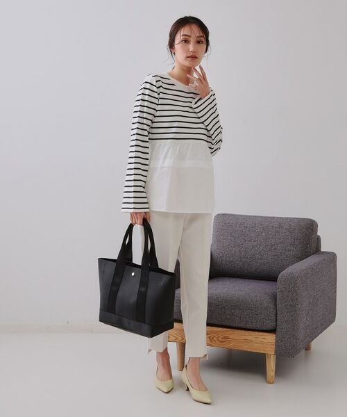 OPAQUE.CLIP / オペーク ドット クリップ トートバッグ | 【A4サイズ対応】シュリンク合皮コンビビッグトートバッグ | 詳細2