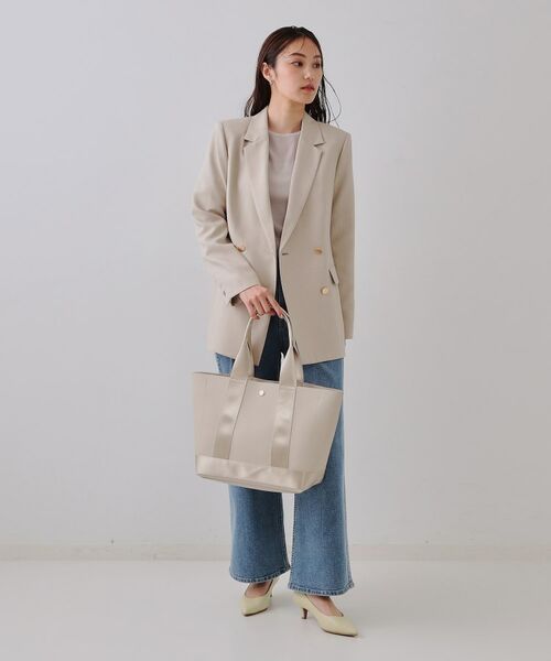 OPAQUE.CLIP / オペーク ドット クリップ トートバッグ | 【A4サイズ対応】シュリンク合皮コンビビッグトートバッグ | 詳細4