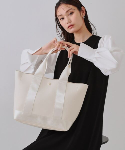 OPAQUE.CLIP / オペーク ドット クリップ トートバッグ | 【A4サイズ対応】シュリンク合皮コンビビッグトートバッグ | 詳細5