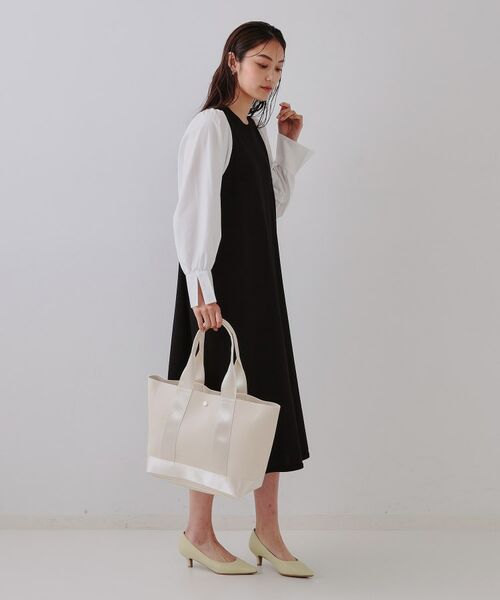 OPAQUE.CLIP / オペーク ドット クリップ トートバッグ | 【A4サイズ対応】シュリンク合皮コンビビッグトートバッグ | 詳細6