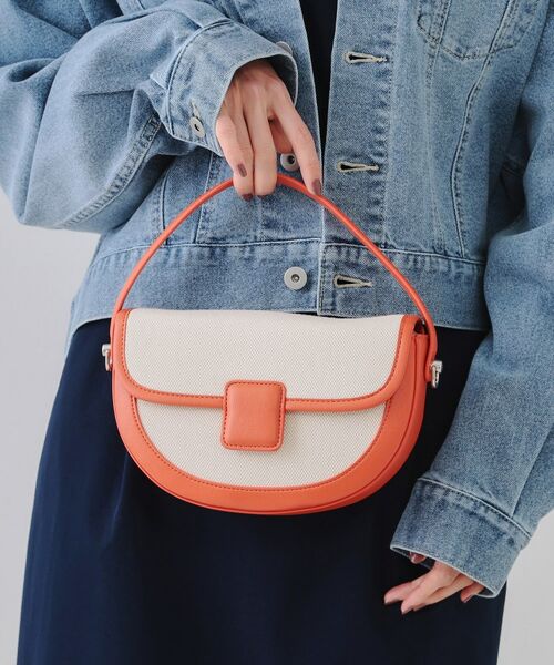 OPAQUE.CLIP / オペーク ドット クリップ ショルダーバッグ | 【2WAY】キャンバストリミングデザインバッグ | 詳細4