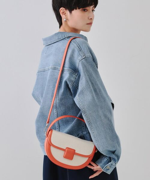 OPAQUE.CLIP / オペーク ドット クリップ ショルダーバッグ | 【2WAY】キャンバストリミングデザインバッグ | 詳細5