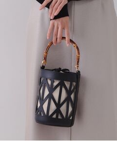 OPAQUE.CLIP / オペーク ドット クリップ ハンドバッグ | 【2WAY】バンブーハンドルデザインショルダーバッグ