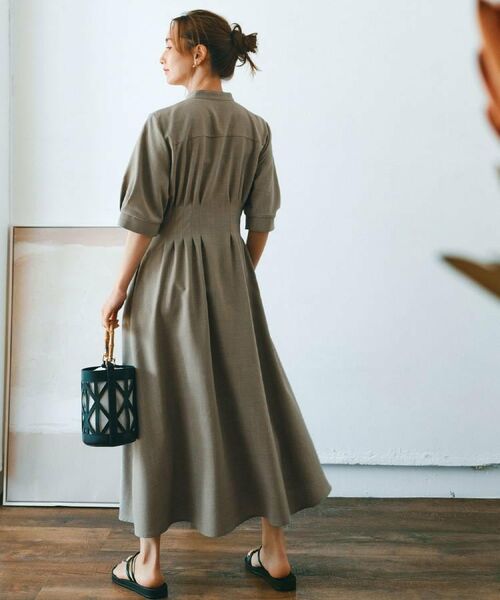 OPAQUE.CLIP / オペーク ドット クリップ ハンドバッグ | 【2WAY】バンブーハンドルデザインショルダーバッグ | 詳細1