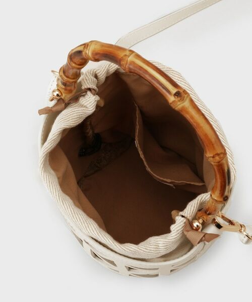 OPAQUE.CLIP / オペーク ドット クリップ ハンドバッグ | 【2WAY】バンブーハンドルデザインショルダーバッグ | 詳細15