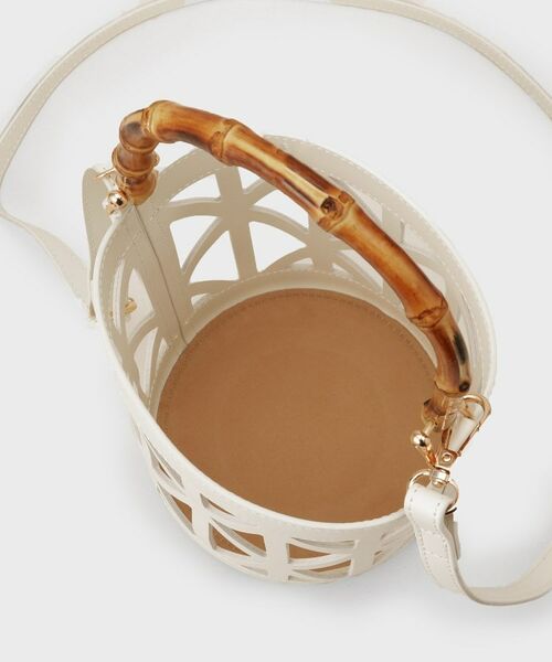 OPAQUE.CLIP / オペーク ドット クリップ ハンドバッグ | 【2WAY】バンブーハンドルデザインショルダーバッグ | 詳細18