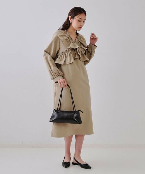 OPAQUE.CLIP / オペーク ドット クリップ ショルダーバッグ | オイル調合皮ワイドデザインバッグ | 詳細4