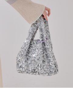 OPAQUE.CLIP / オペーク ドット クリップ ハンドバッグ | 【ハート型カラビナ付】スパンコールハンドバッグ