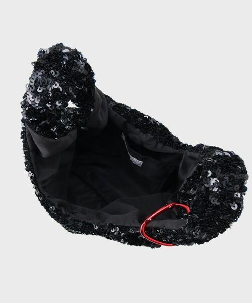 OPAQUE.CLIP / オペーク ドット クリップ ハンドバッグ | 【ハート型カラビナ付】スパンコールハンドバッグ | 詳細11