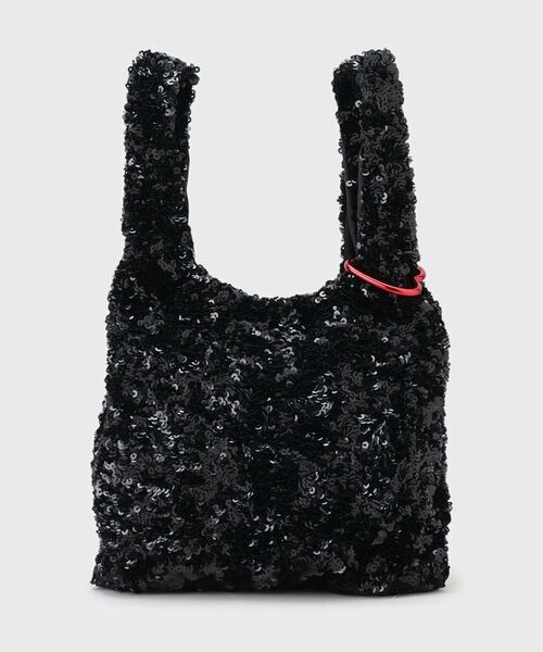 OPAQUE.CLIP / オペーク ドット クリップ ハンドバッグ | 【ハート型カラビナ付】スパンコールハンドバッグ | 詳細5