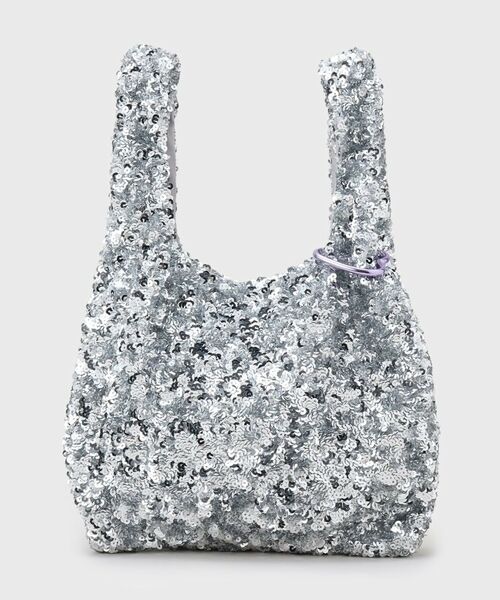 OPAQUE.CLIP / オペーク ドット クリップ ハンドバッグ | 【ハート型カラビナ付】スパンコールハンドバッグ | 詳細6