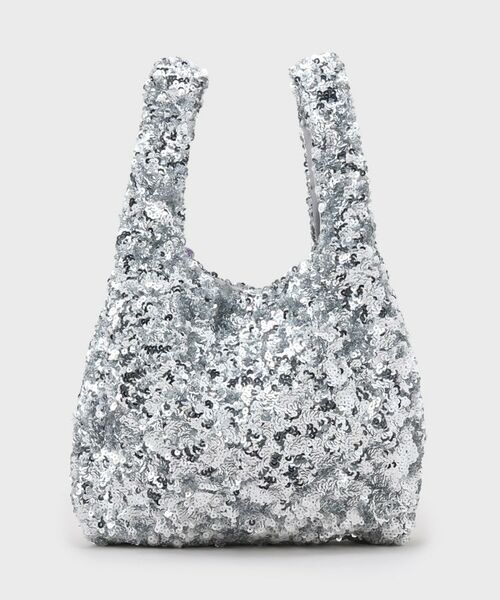 OPAQUE.CLIP / オペーク ドット クリップ ハンドバッグ | 【ハート型カラビナ付】スパンコールハンドバッグ | 詳細8