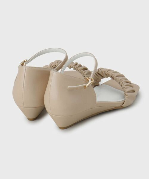 OPAQUE.CLIP / オペーク ドット クリップ サンダル | ギャザーフリルベルトウェッジソールサンダル | 詳細3