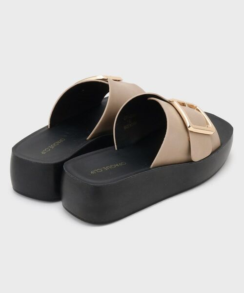 OPAQUE.CLIP / オペーク ドット クリップ サンダル | ゴールドバックルボリュームソールサンダル | 詳細3