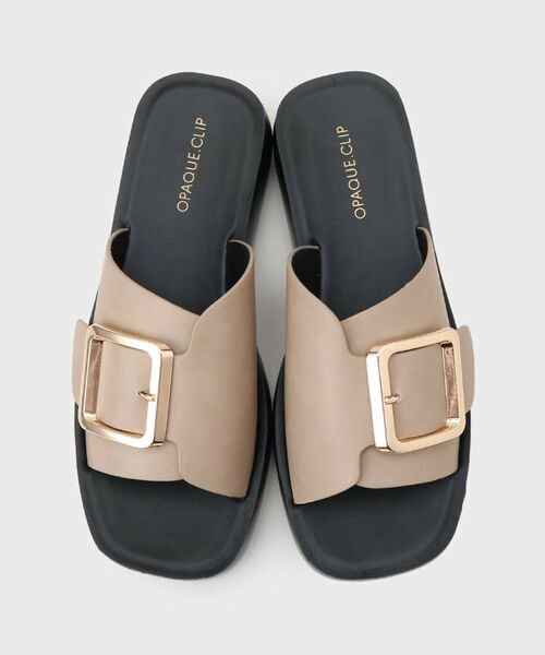 OPAQUE.CLIP / オペーク ドット クリップ サンダル | ゴールドバックルボリュームソールサンダル | 詳細4