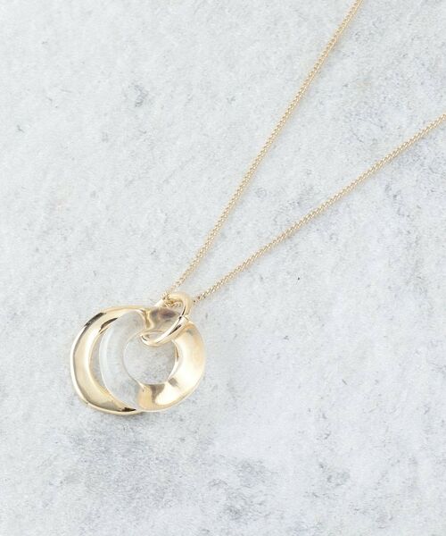 OPAQUE.CLIP / オペーク ドット クリップ ネックレス・ペンダント・チョーカー | メタル×クリアリングネックレス | 詳細1