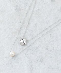 OPAQUE.CLIP / オペーク ドット クリップ ネックレス・ペンダント・チョーカー | メタル×フェイクパール 2連ネックレス