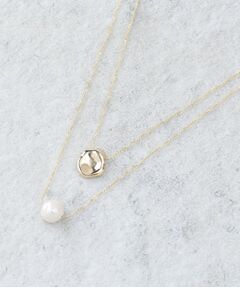 OPAQUE.CLIP / オペーク ドット クリップ ネックレス・ペンダント・チョーカー | メタル×フェイクパール 2連ネックレス