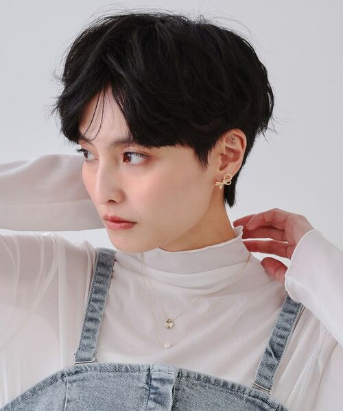 OPAQUE.CLIP / オペーク ドット クリップ ネックレス・ペンダント・チョーカー | メタル×フェイクパール 2連ネックレス | 詳細6