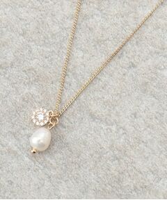 OPAQUE.CLIP / オペーク ドット クリップ ネックレス・ペンダント・チョーカー | 淡水パール×ビジューネックレス