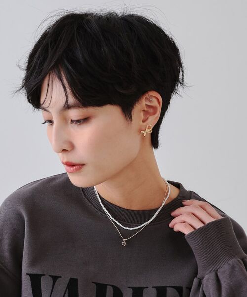 OPAQUE.CLIP / オペーク ドット クリップ ネックレス・ペンダント・チョーカー | ビーズ×チェーン ハートモチーフネックレス | 詳細4