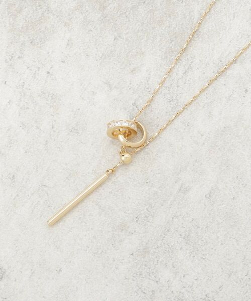 OPAQUE.CLIP / オペーク ドット クリップ ネックレス・ペンダント・チョーカー | ダブルリングネックレス | 詳細1