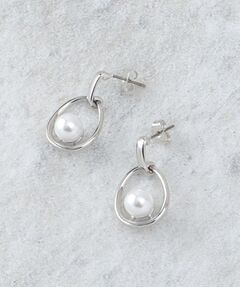 OPAQUE.CLIP / オペーク ドット クリップ ピアス・イヤリング | メタルオーバル×フェイクパールピアス